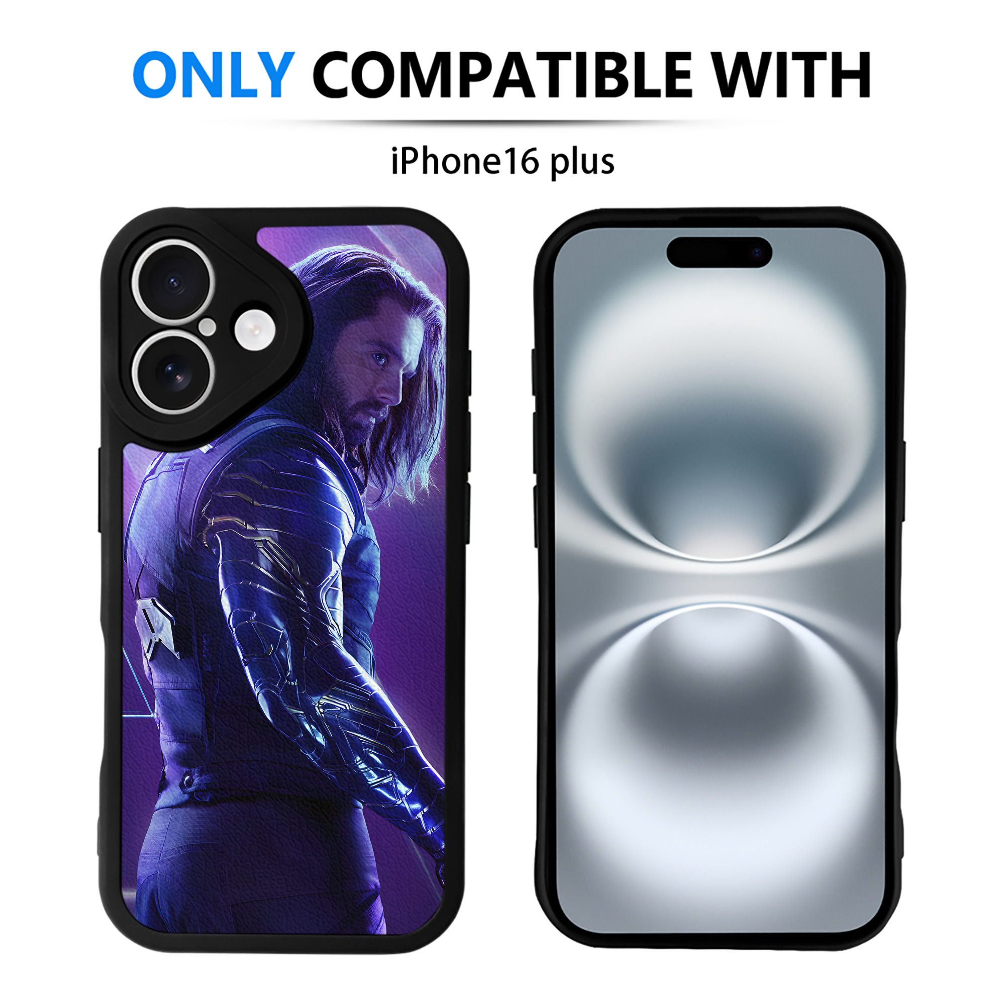 （画像用） アベンジャーズ The Avengers 【iPhone 16シリーズ対応】シリコンスマホケース（レザー調） 材質：シリコン